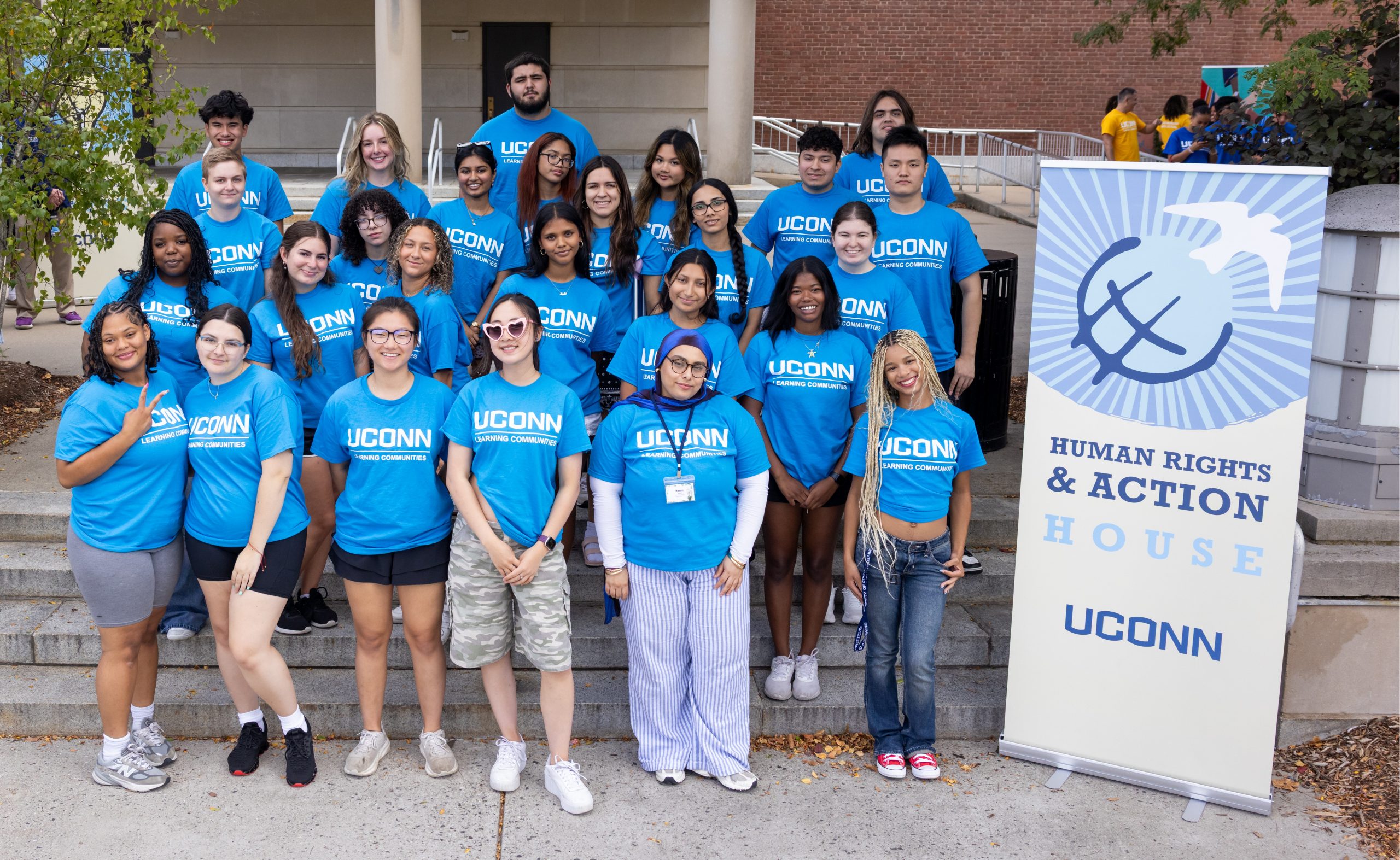 The 2025 cohort of Human Rights and Action Learning Community students.